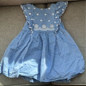 Cat & Jack Chambray Embroidered Dress-3T